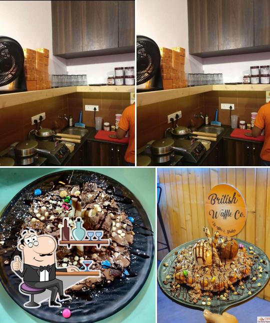 The interior of British Waffle Co