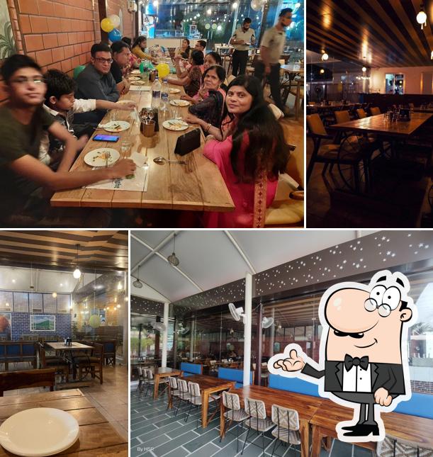 The interior of Dhaba Delight (Veg Restaurant)