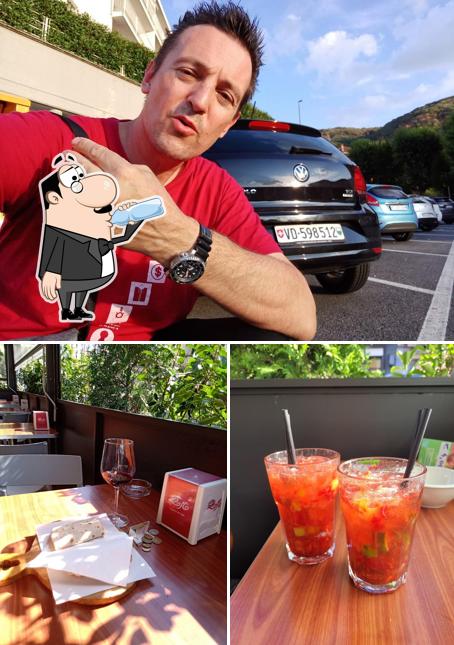 Questa è la foto che presenta la bevanda e esterno di Caffé Bar La Pesa. Caffetteria