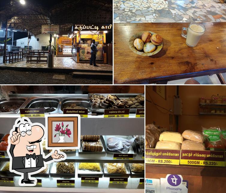 Among various things one can find interior and food at Aaladipattiyan