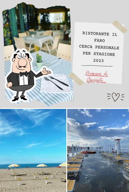 Gli interni di Bagno Il Faro