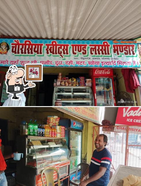 The interior of Chaurasiya Sweets