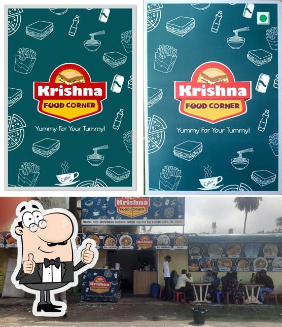 Look at the image of Krishna food corner