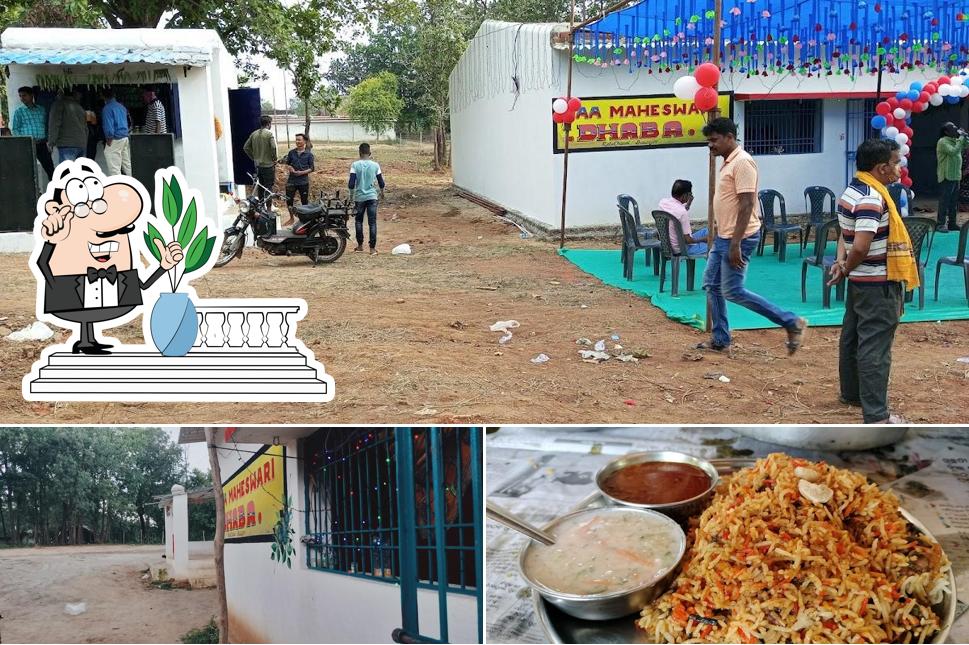 The picture of Maheshwari Dhaba’s exterior and food