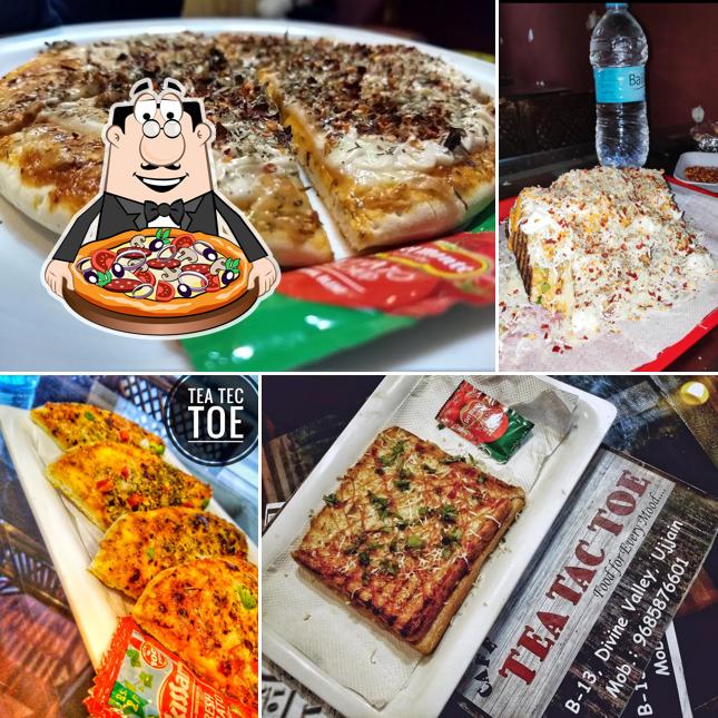 Pick various types of pizza