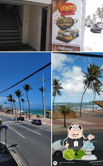 Desfrute da vista do exterior Veneto Grill