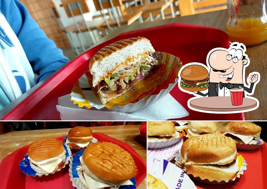 Taste one of the burgers available at Cheese & Chips