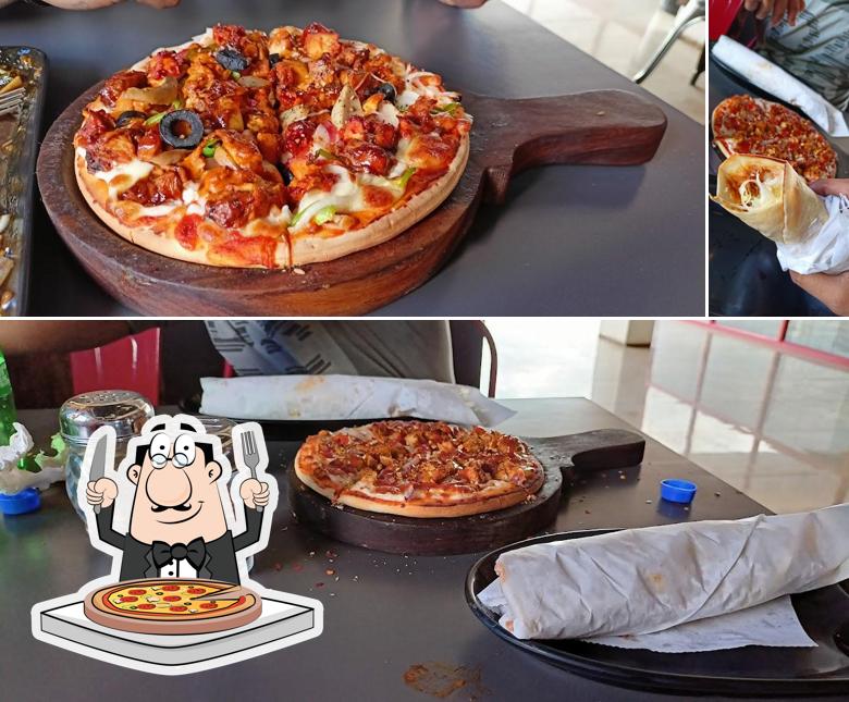 Pick different types of pizza