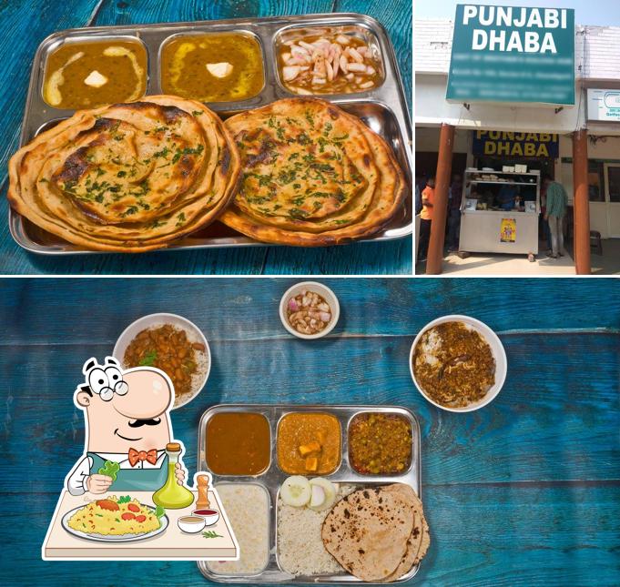 Food at Punjabi Dhaba
