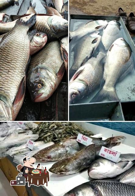 Maa Durga Fish Centre offers a menu for seafood lovers