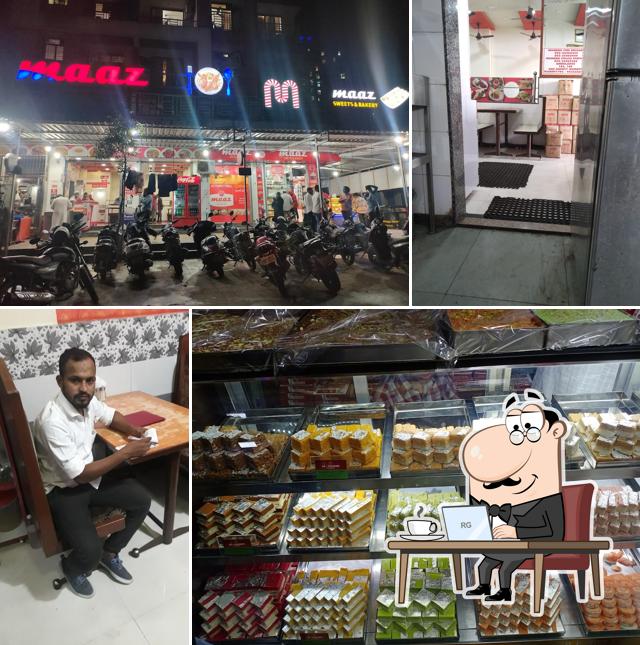 The interior of Maaz Restaurant Mumbra