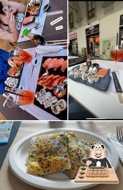 Prenditi le varie opzioni di sushi