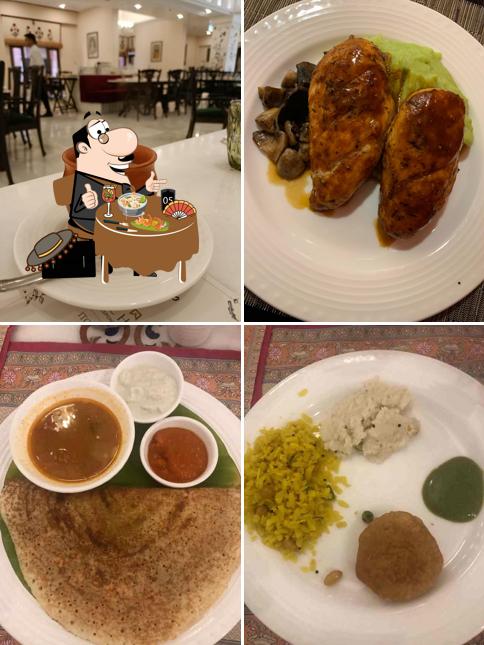 Among various things one can find food and interior at Jaipur Pavilion