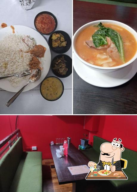 This is the photo showing food and interior at THE NOOK