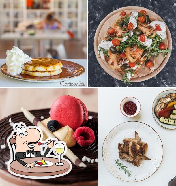 Cibo al Forneria Cortinovis. Panetteria, caffetteria, aperitivi, pasticceria