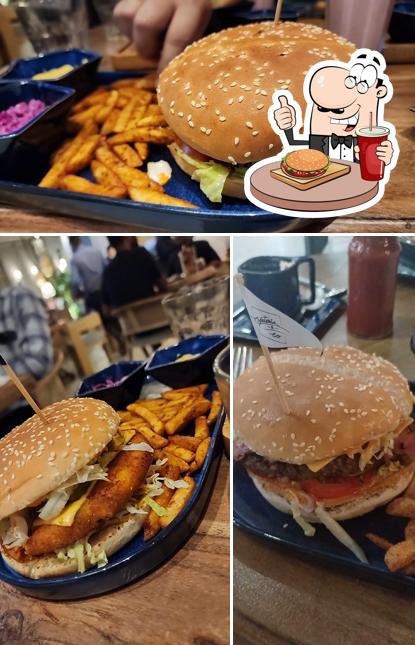 Try out a burger at Cafeteria & Co