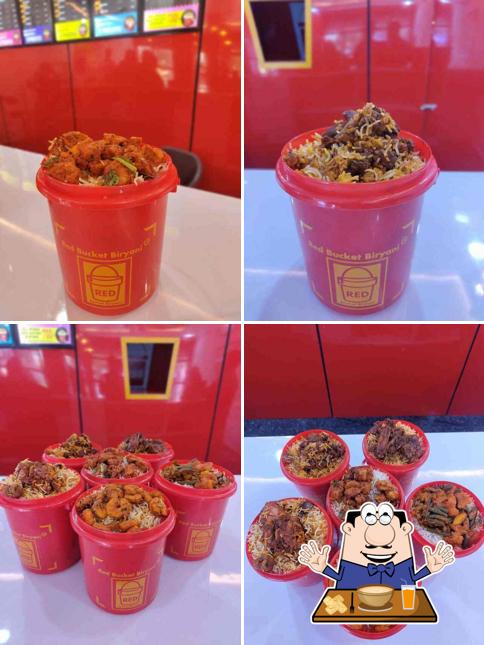 Food at Red Bucket Biryani