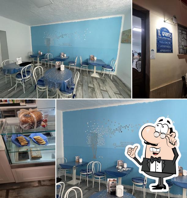 Gli interni di Il Quinto Gelaticceria di Mario Rizzo