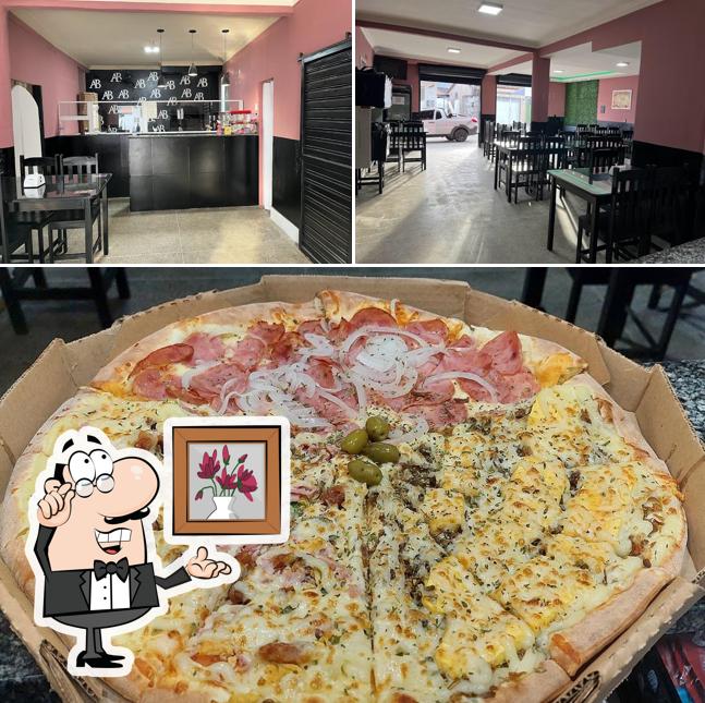 A foto da interior e pizza no Pizzaria Alves Barreto