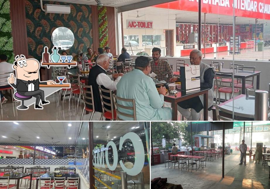 Take a seat at one of the tables at Shiva Dhaba Jitendra Chaudhary ji (Babugarh Vale)