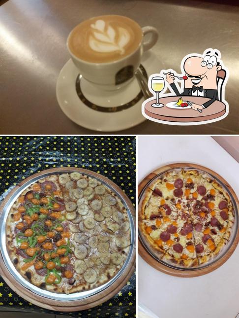 Entre diversos coisas, comida e bebida podem ser encontrados no CAFÉ E PADARIA VARANDÃO