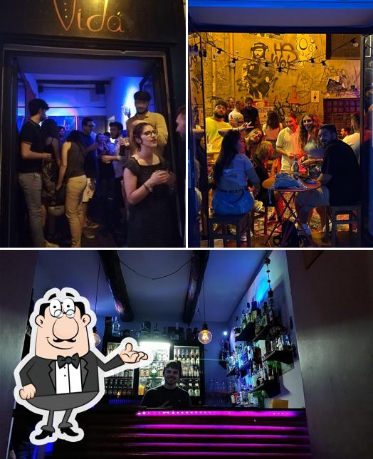 Gli interni di Vida Cocktail Bar