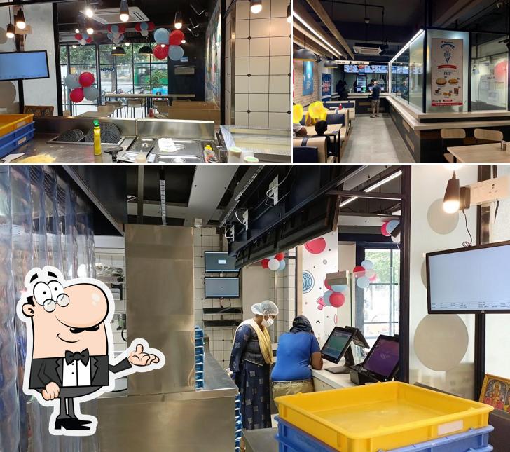 The interior of Domino's Pizza Hopital, Bengaluru