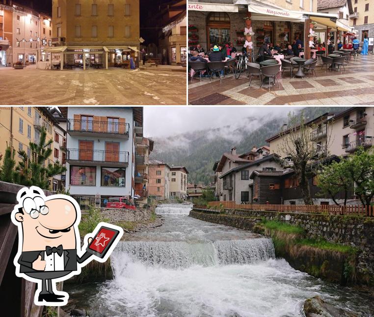 Tra le diverse cose da Bar Al Nazionale si possono trovare la esterno e interni