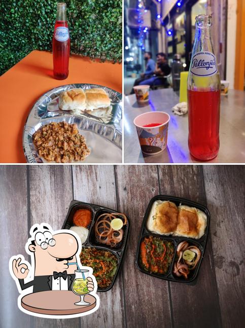 Take a look at the picture depicting drink and food at The Kheemah Company: Best kheema pav and kheema rolls in Thane