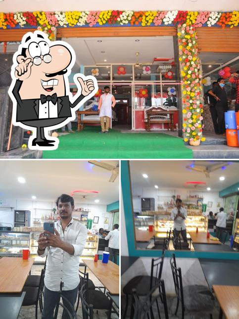 The interior of Apna Bavarchi Restaurant