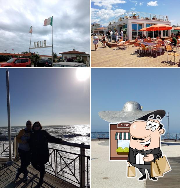 Curiosa tra l'area esterna di Bagno Italia