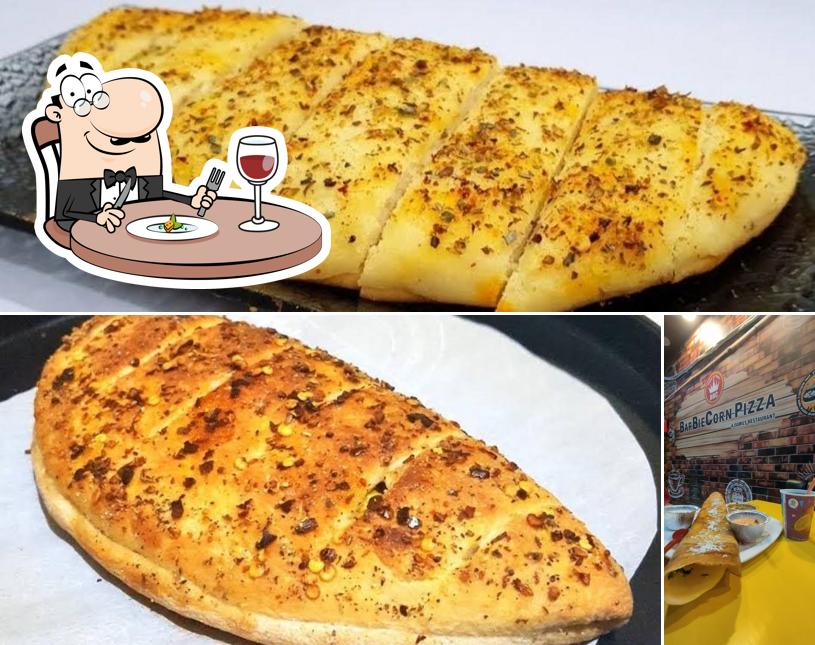 Food at BarbieCorn Pizza