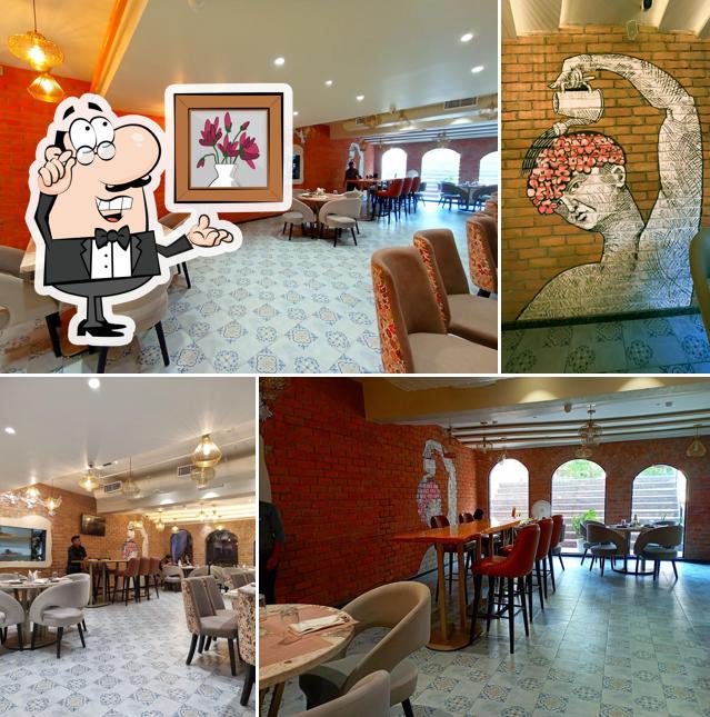 Take a seat at one of the tables at Chutney Masala {Indian Cusine Restaurant}