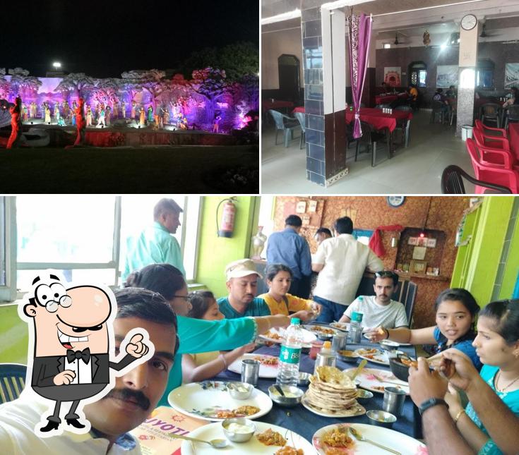 The photo of interior and food at Jyoti Restaurant
