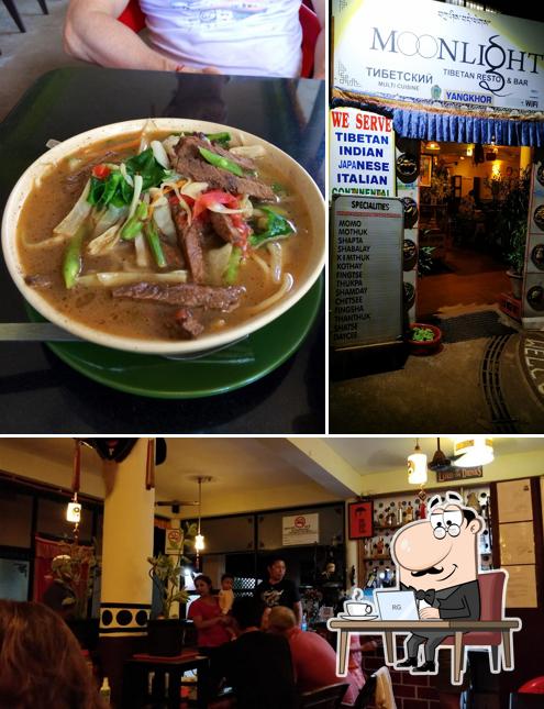 The interior of Moonlight Tibetan Restaurant and Bar