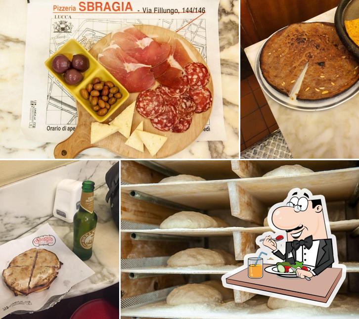 Cibo al Pizzeria Sbragia