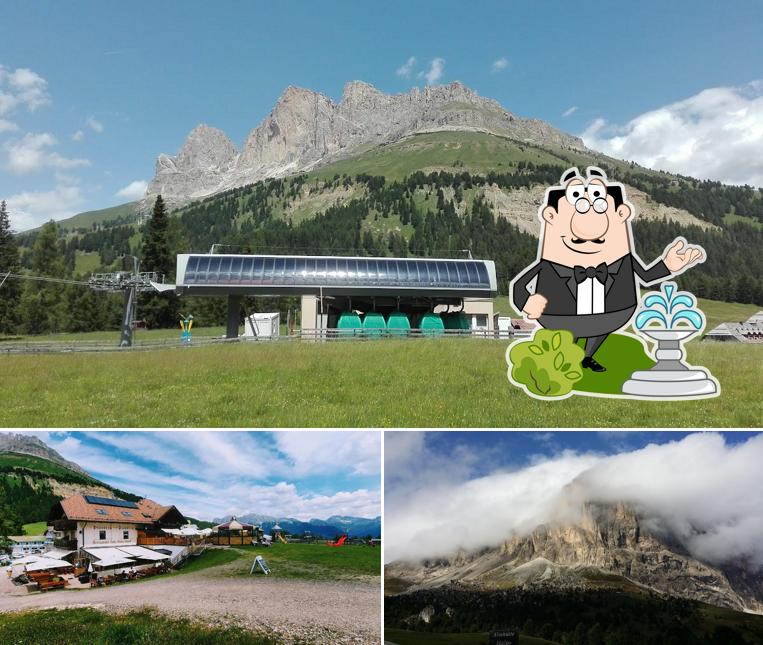 Goditi la vista dall'area esterna di ANTERMONT Bar-Restaurant-Pizzeria-Rooms