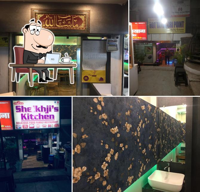 Take a seat at one of the tables at Sheikh ji's kitchen