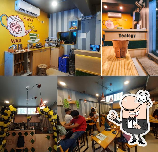 The interior of Tealogy Cafe Kolkata