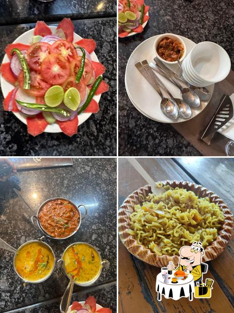 Food at Shilpa Restaurant, Aamdanda, Bijrani Range, Uttarakhand