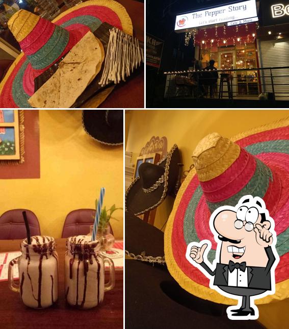 Take a seat at one of the tables at The Pepper Story
