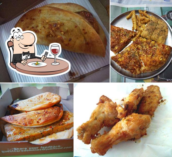 Food at Domino's Pizza Lake Town, Kolkata