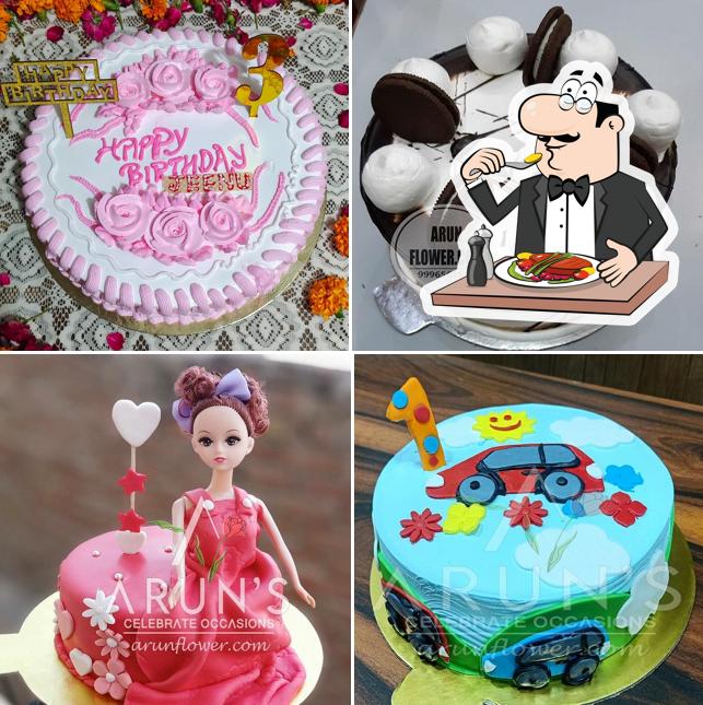 Food at Aruns cakes n florist