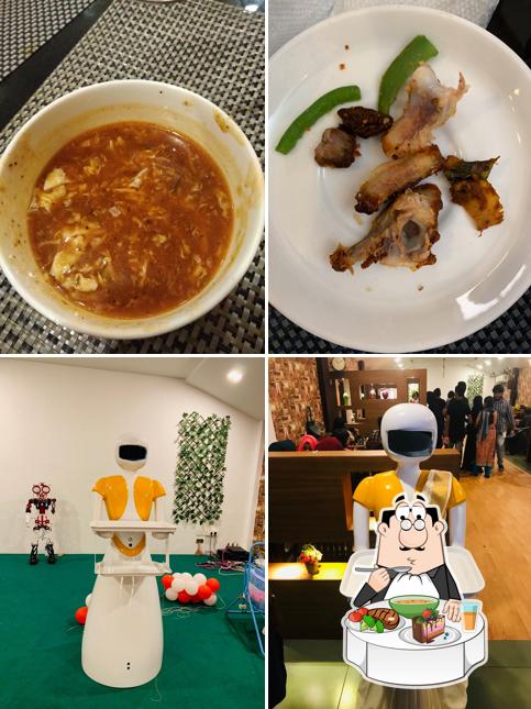 Hot and sour soup at BE@KIWIZO ROBOTIC THEME RESTAURANT