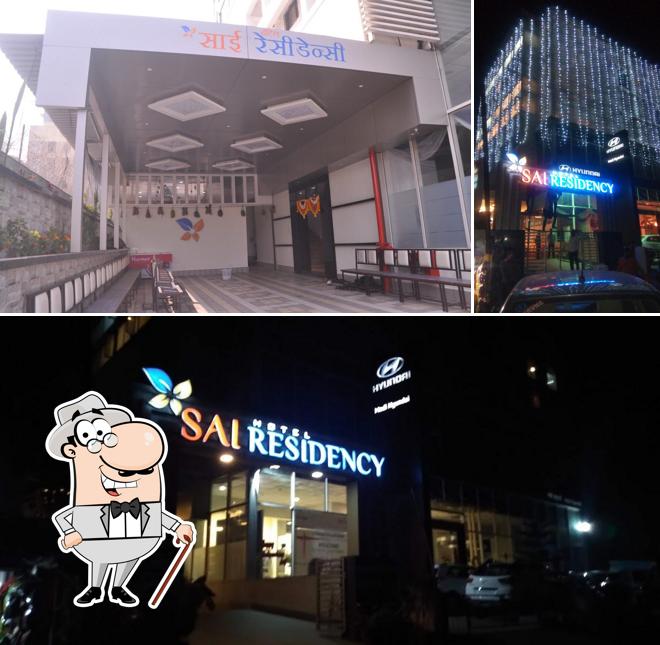 The exterior of Hotel Sai Residency