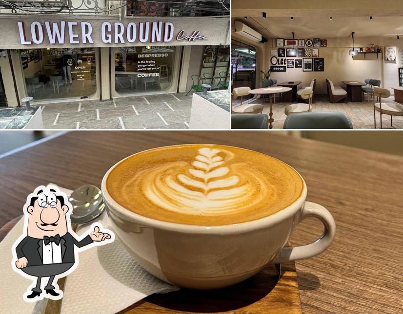 The image of interior and food at Lower Ground Coffee
