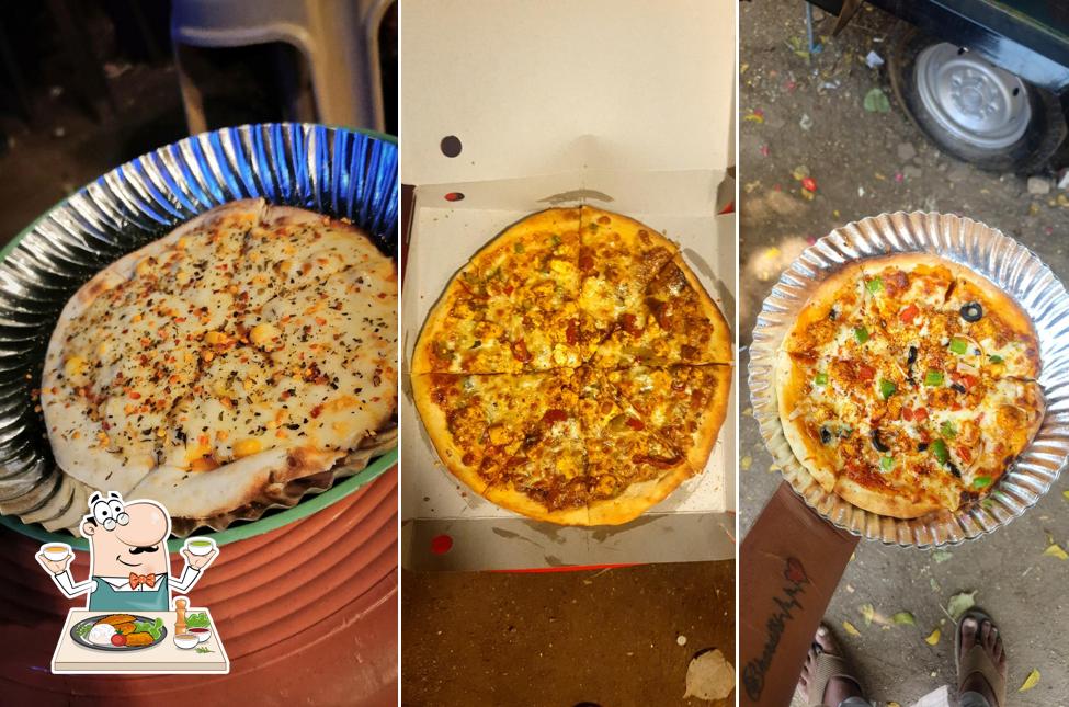 Food at Mr Wood Fire Pizza