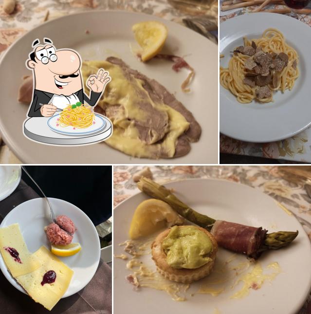 Spaghetti alla carbonara al Trattoria Agricola Rivalba