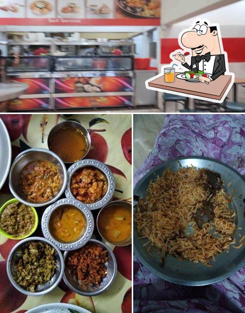 This is the picture displaying food and interior at Southern Spice