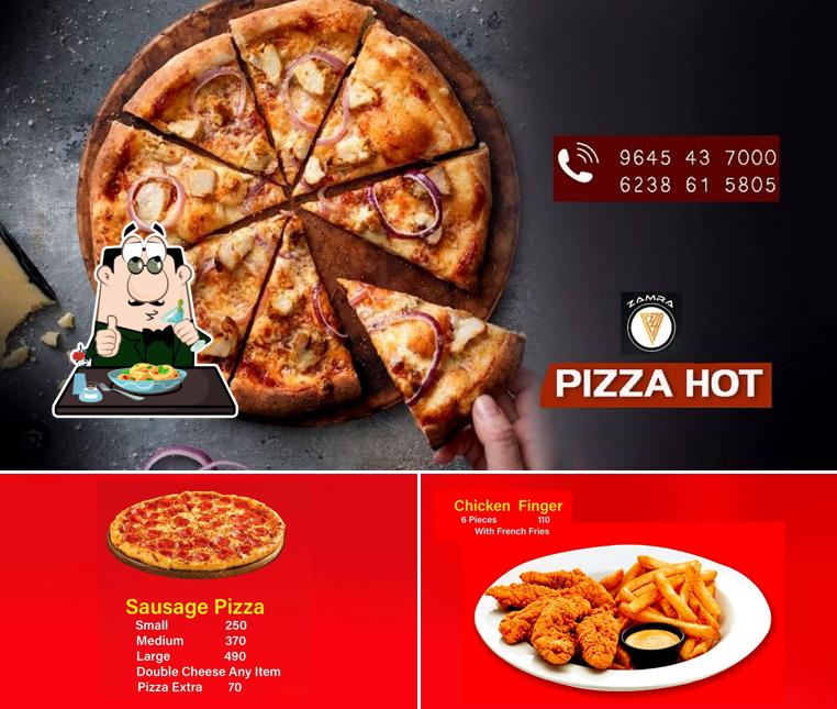 Food at pizzahot vengara